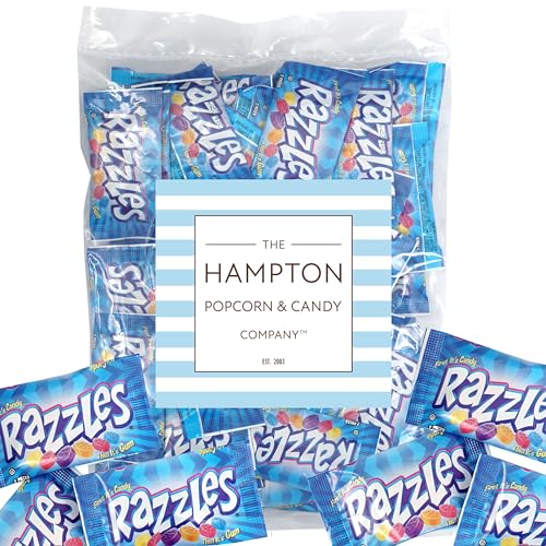 Razzles Candy Gum, 60 Pack, 2 Pieces Per Pack Of Candy Then It's Gum, Fruit Flavors