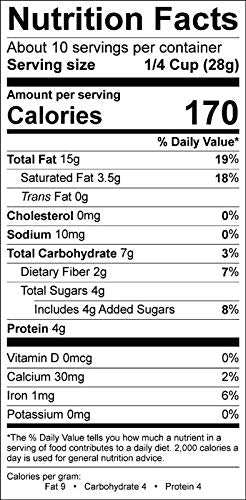 Paleonola Original Grain Free Granola, 10 Oz Resealable Bag (Pack of 1) - Grainless Protein Paleo Granola Blended with Dried Coconut and Cranberries