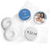 Custom Wedding Photo Kiss Stickers (108ct) - True Blue (Stickers Only)
