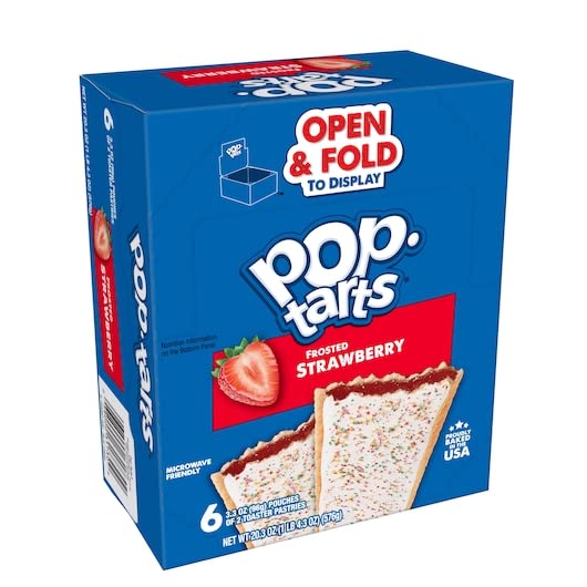 Pop Tarts, Strawberry, 6 per box