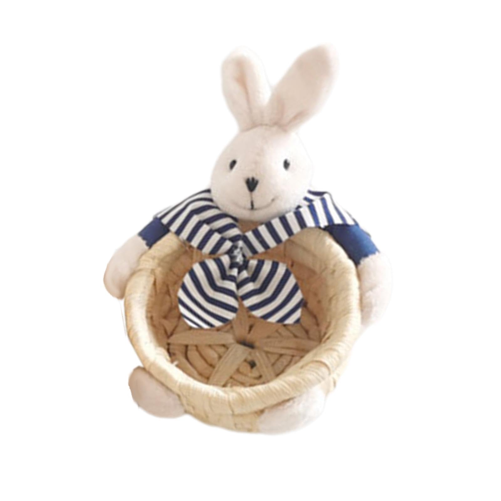 JISADER Miniature Easter Basket Candy Gift Basket Party Favors Portable Animal Basket Candy Eggs Baskets for Home Decoration, S