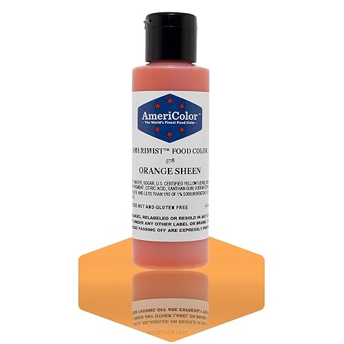 AmeriColor Amerimist Airbrush Color 4.5 Ounce, Orange Pearl Sheen