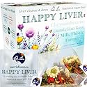 Dr. Lu’s Happy Liver Tea | 100% Natural Liver Cleanse Detox & Repair Tea Made in US | 11-Flavor Milk Thistle, Turmeric, Chrysanthemum, Licorice Root