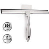 TopCharm Shower Squeegee for Shower Doors, Squeegee Shower Cleaner 14 Inch for All Purpose Mirror Car Glass Window Bathroom Squeegee for Shower