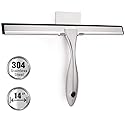 TopCharm Shower Squeegee for Shower Doors, Squeegee Shower Cleaner 14 Inch for All Purpose Mirror Car Glass Window Bathroom Squeegee for Shower