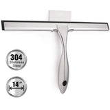 TopCharm Shower Squeegee for Shower Doors, Squeegee Shower Cleaner 14 Inch for All Purpose Mirror Car Glass Window Bathroom Squeegee for Shower