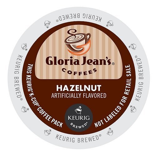 Gloria Jean's Hazelnut Keurig Single-Serve K-Cup Pods, Medium Roast Coffee, 12 Count