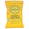 The Good Crisp Company, Chips Potato Crinkle Cut Sour Cream Cheddar, 5.5 Ounce