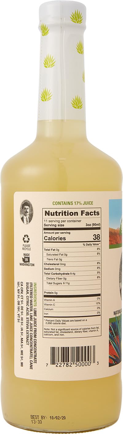 Demitri's Margarita Mix - Concentrated Drink Mixer - No Preservatives, Gluten, Or High Fructose Corn Syrup - Perfect for Home Brunch Parties