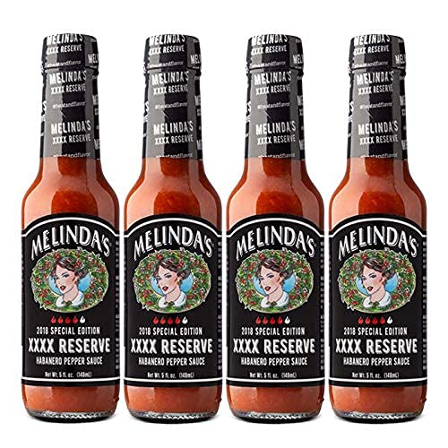 Melinda’s Special Reserve XXXXtra Habanero Hot Sauce - Gourmet Spicy Habanero Sauce - Made with Aged Peppers, Carrot, Onion & Garlic - Keto, Vegan