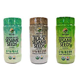 McCabe Organic Sesame Seed (3-Pack) (Roasted, Salted Sesame and Black Seed), USDA Organic Certified, CCOF Certified Organic, Roasted & Packed in USA