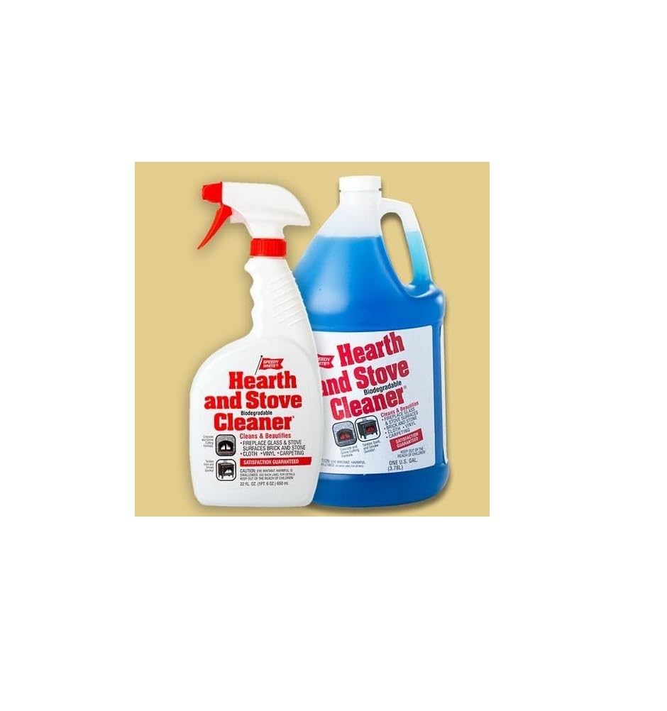The Chimney Shop Speedy White Hearth & Stove Cleaner Combo Pack - 22 OZ Spray Bottle and 1 Gallon Refill