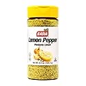 Badia Lemon Pepper Seasoning, 6.5 oz - Pepper, Garlic & Onion, Zesty Citrus Blend for Chicken, Seafood & Vegetables
