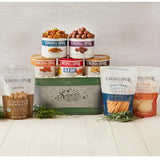 Winter Inspirations Gift Basket by Virginia Diner - 8 Assorted Nuts, Snacks, Cheese Straws and Cookies weighing nearly 3.5lbs