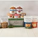 Winter Inspirations Gift Basket by Virginia Diner - 8 Assorted Nuts, Snacks, Cheese Straws and Cookies weighing nearly 3.5lbs