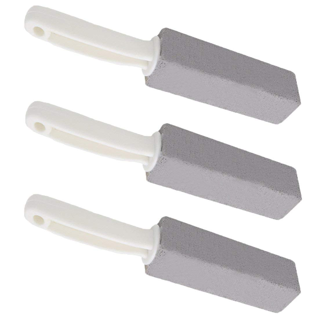 Pumice Cleaning Stone with Handle - Sturdy, High Density, Rust Grill Griddle Cleaner for Kitchen/Bath/Pool/Spa/Household Cleaning (3 pack)