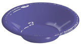 Creative Converting 28115051 20 Count Touch of Color Plastic Bowl, 12 oz, Purple