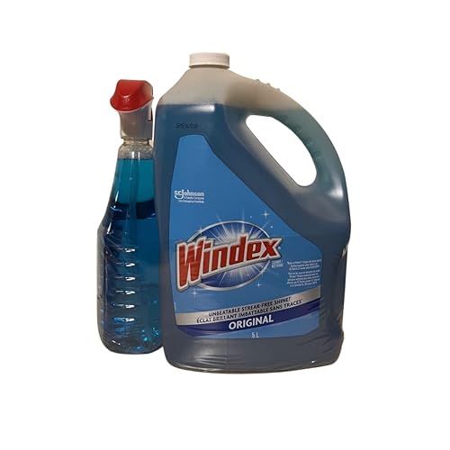 Windex Glass & Multi Surface Cleaner 946 mL Spray 5L Refill Bottle