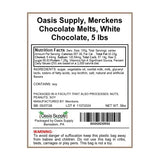 Oasis Supply Merckens White Chocolate Melting Wafers - Original White Candy Coating for Baking, Molding, Dipping, Drizzling & Candy Making - No
