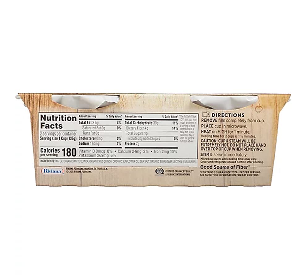 Minute Ready to Serve White & Red Quinoa Rice, 2 - 4.4 oz cups (Pack of 3)
