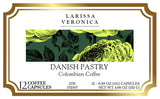 Danish Pastry Colombian Coffee (Single Serve K-Cup Pods) (Gourmet, Naturally Flavored, Whole Coffee Beans) (12 pods, ZIN: 572507)