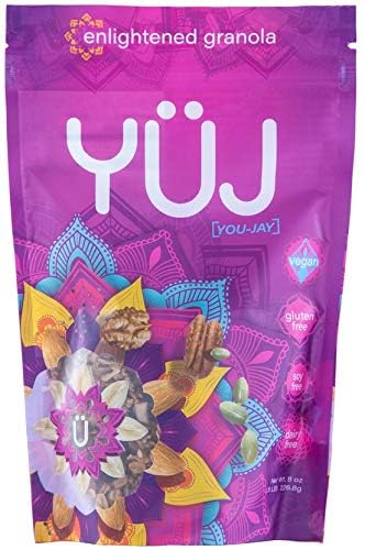 Yüj Healthy Granola - Organic Enlightened Granola Cereal Snacks - Vegan & Gluten Free Granola Cereal On Yogurt - Go to Snacks for Adult & Kids - Big