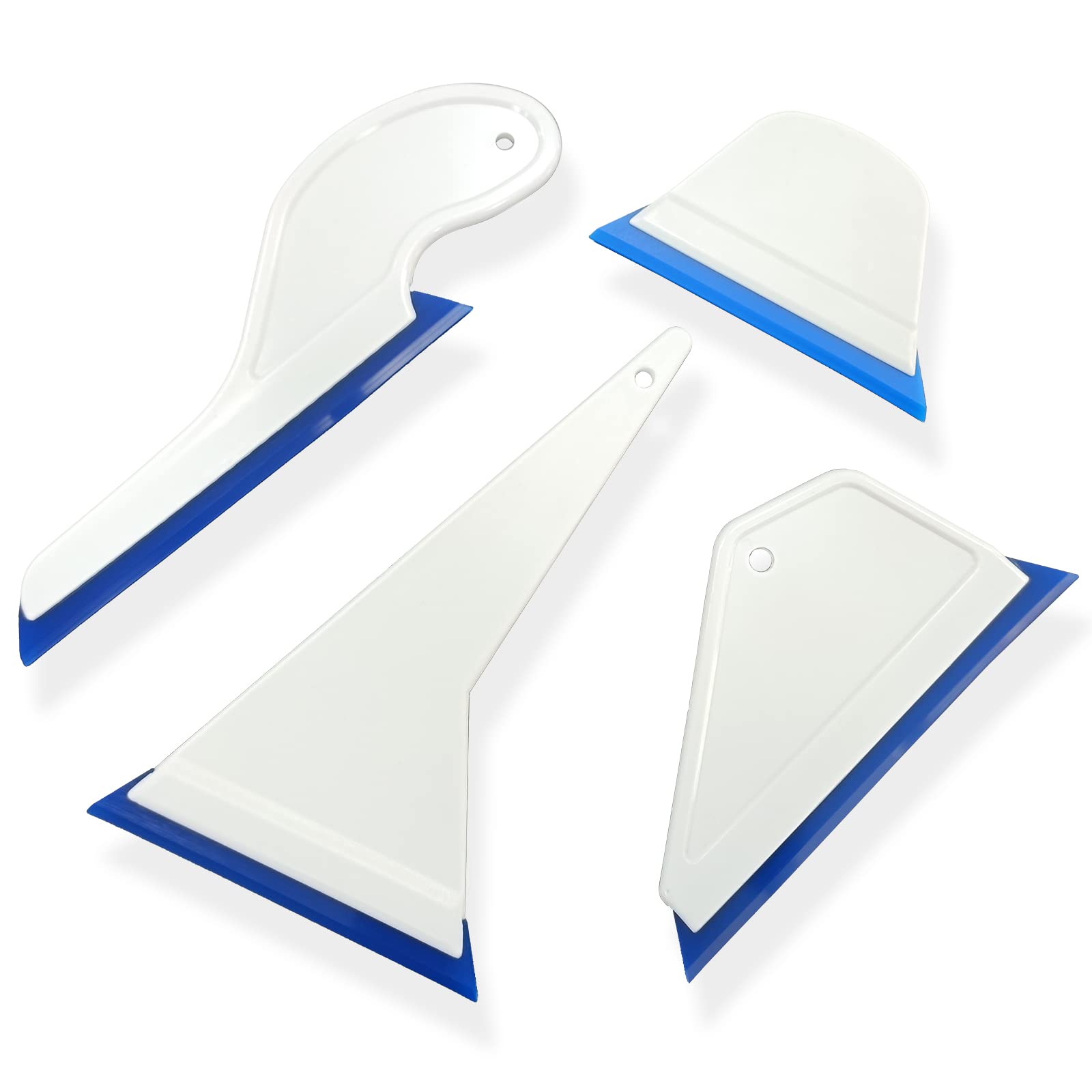 NBTOOL 4 in 1 Window Tint Tools Handle Squeegee with Blue PU Bevel Blade,Side Swipe Wiper Window Tint Squeegee Vinyl Squeegee Tinting Tools for Car
