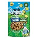 Snak Club Hidden Valley Ranch and Dill Pickle Flavored Snack Mix, Toasted Corn, Roasted Almonds, Peanuts, Salted Cashews, Mini Pretzel Sticks, Rye