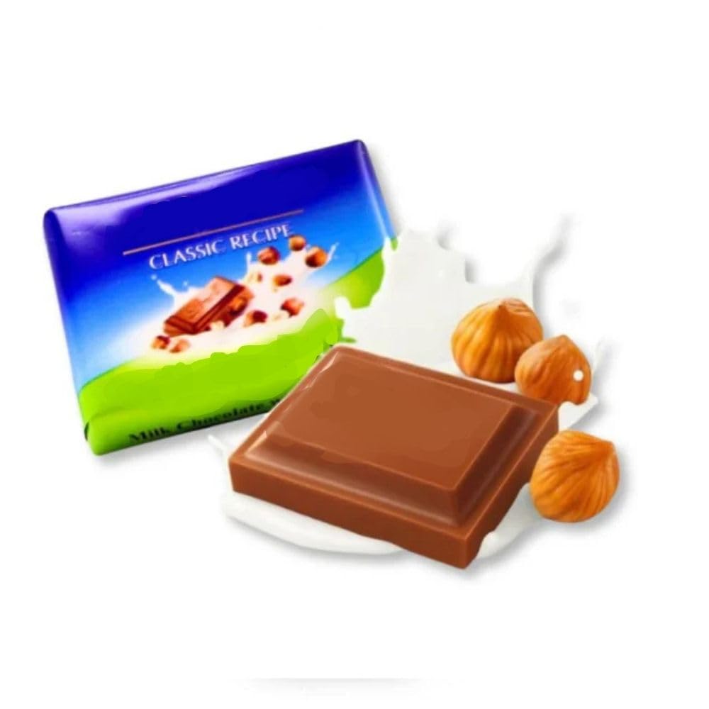 Classic Milk Chocolate Candy Squares Individually Wrapped Bulk Bag - 5 lb (Approx. 125 pieces)