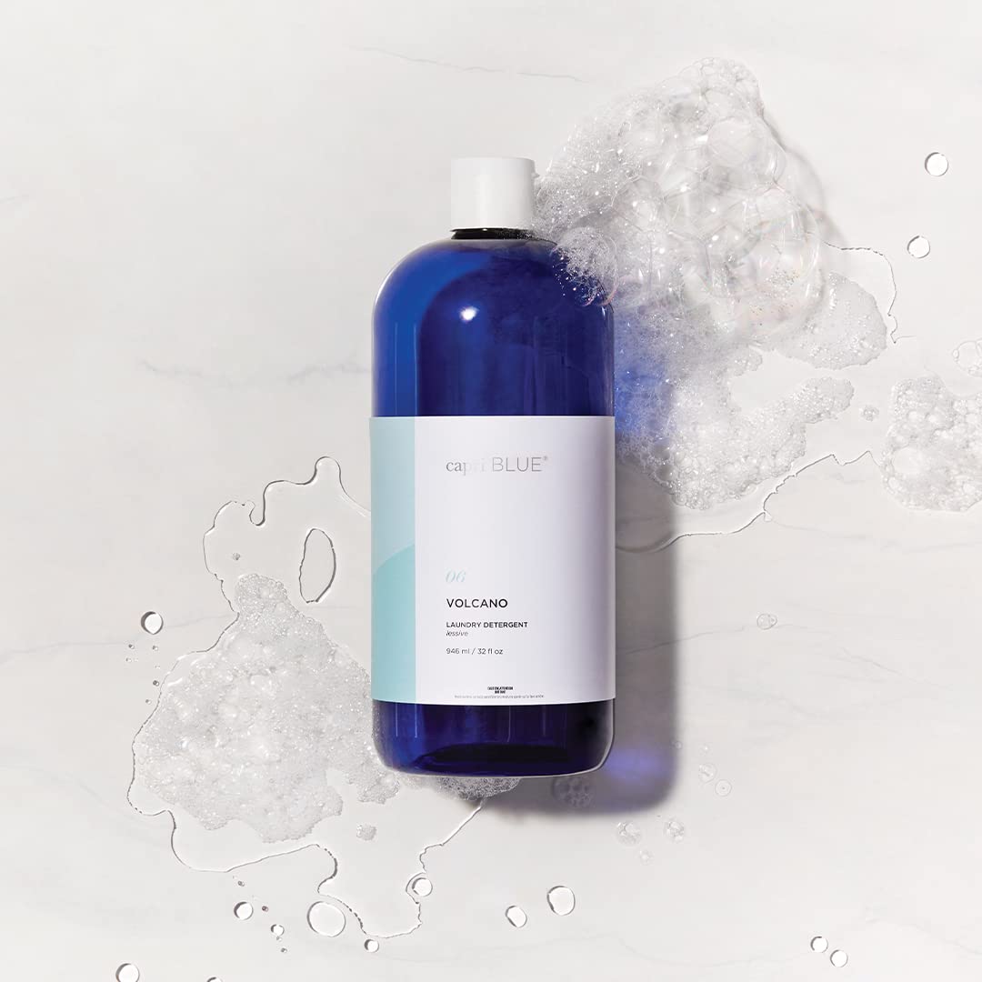 Capri Blue Volcano Laundry Detergent Liquid - This Luxury Non-Toxic Laundry Detergent is Vegan & Cruelty Free - Formulated with Grapefruit & Tangerine