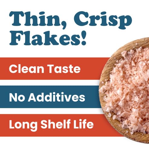 Food to Live Himalayan Pink Salt Flakes, 4 oz - Gourmet Flaky Salt Crystals, Pure, No Additives. Perfect to Use as a Finishing Salt. Vegan, Kosher