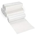 33 Gallon Clear Garbage Can Liners, 250 Count - 30-40 Gallon Large Trash Can Liners - High Density, Thin, Lightweight, 10 Microns -For Office, Home