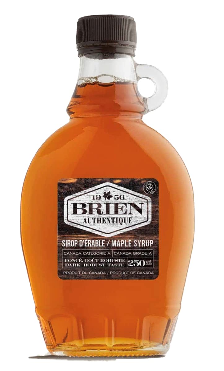Brien 100% Pure Maple Syrup | Gluten Free Vegan Syrup | Maple Syrup Bottle | Real Maple Syrup Product From Canada | Leone Bottle 250ml / 8.4 Ounces