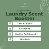 Patchouli + Sandalwood Laundry Scent Booster, 16 OZ, Non-Toxic, Sulfate-Free, In-Wash Patchouli Laundry Booster, Plant-based Sandalwood Laundry Scent