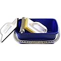 ToolUSA 8" Cleaning Rolling Bucket & Accessories (G-02045) | 3-Piece Set with Foam Wipe, Sponges & Durable Bucket | Ergonomic & Multi-functional