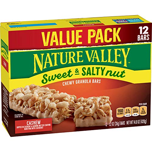 Nature Valley Granola Bars, Sweet & Salty Nut, Cashew, 12 ct, 14.8 oz