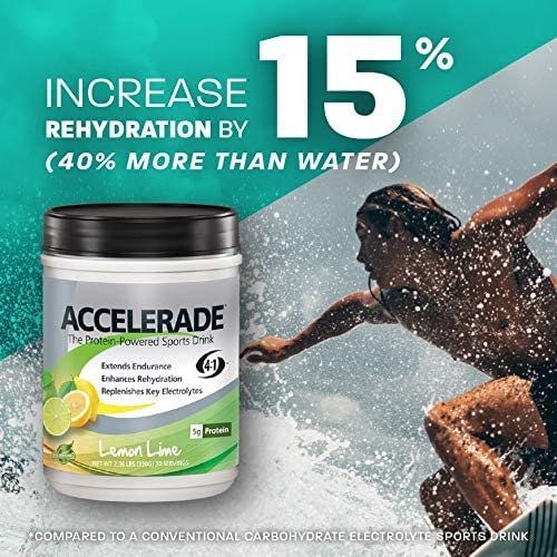 Accelerade by PacificHealth - All Natural Sport Hydration Drink Mix with Protein + Carbs & Electrolytes - for Superior Energy Replenishment, Endurance