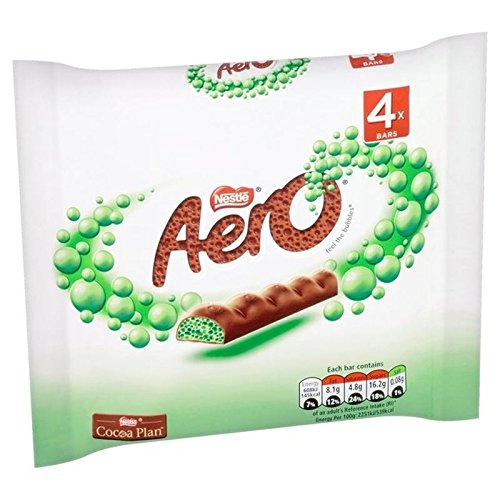 Aero Peppermint Bubbly Bar Multipack 4 x 27g - Pack of 6