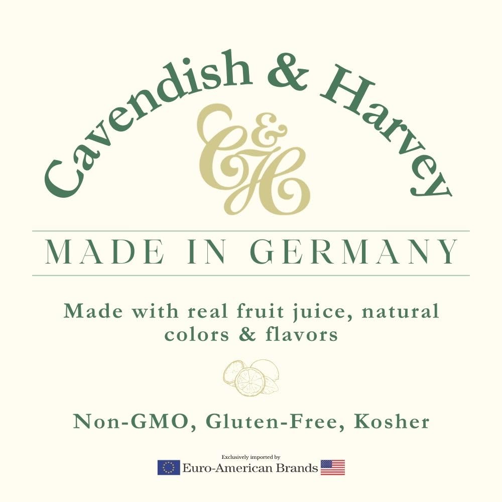 Cavendish & Harvey | Sour Lemon Hard Candy Drops | 5.3 Ounce Tin - 12 Pack