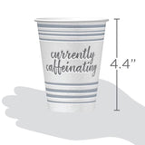 DuraCasa Straws and Dixie To Go Perfectouch Paper Cups and Lids Pack of 40 Count, 12 ounce, Hot Beverage Cups & Lids, Assorted Designs, Disposable