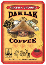 100% Dak Lak Vietnamese Coffee (Arabica Ground, 1 Kilo Bag)