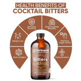 Herboganic Premium Soursop Living Bitters Featured with Cocktail Bitters for overall health and wellness |Pack of 2 |16 Oz Each