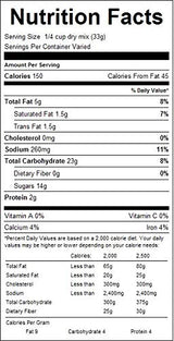 Hospitality Old Fashioned Fruit Cobbler Mix or Fruit Crisp Mix - Four 7 oz. Packets (Fruit Cobbler Mix)