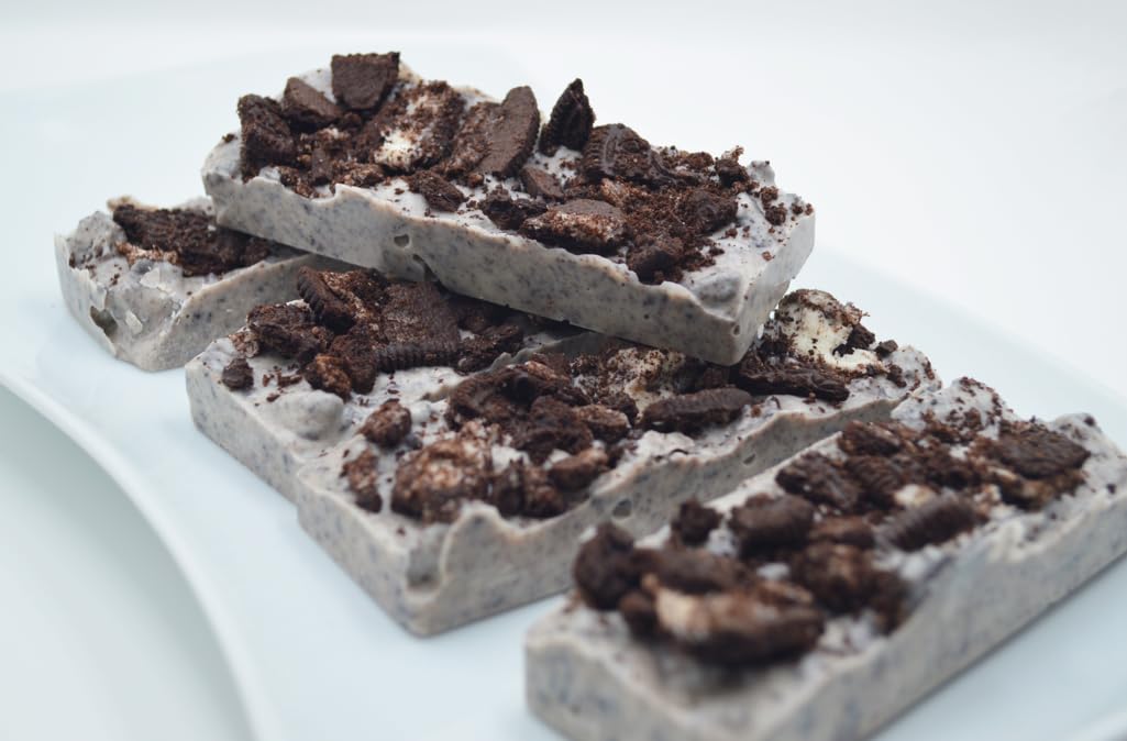 US Sweets Cookies & Cream Bark Chocolate Pack - Decadent White Chocolate Cups with Cookie Chunks | Gourmet Candy Treats | Delicious Gift | Handmade in