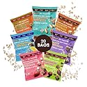 B'cuz Granola Bites - Gluten Free On the Go Snacks Variety Pack, Kosher, Vegan Friendly, Travel Safe, Healthy Breakfast and Dessert Treats for Kids or