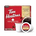 Tim Hortons Original Blend, Medium Roast Coffee, Single-Serve K-Cup Pods Compatible with Keurig Brewers, 32ct K-Cups,Red