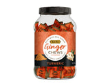 Bali's Best Ginger Chews, Soothing Turmeric Flavor, 1 Pound Jar, Individually Wrapped Soft Candy, Made with 100% Real Ginger, Digestive Health