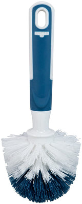 Unger Sink and Dish Scrub Brush, Kitchen Washing Scrubber for Hard-to-Reach Corners, Small Cleaning Supplies, Non-Scratch Bristles, Glassware, Pots