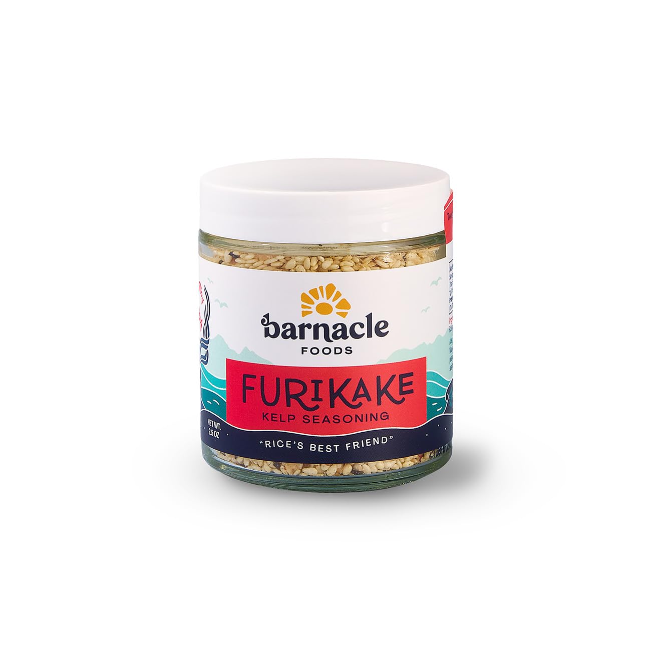Barnacle Foods Furikake Kelp Seasoning | 2.5 oz. | Japanese Inspired Rice Seasoning | Seaweed Seasoning for Rice, Seafood, Meats, Salads & Popcorn |