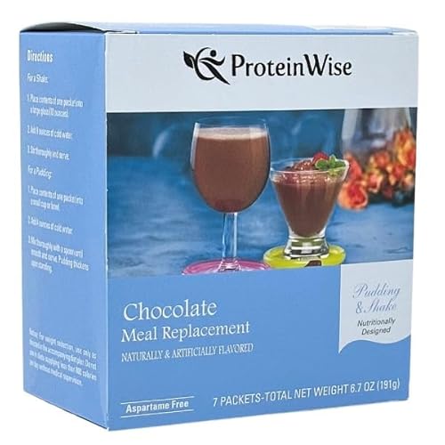 ProteinWise - Chocolate Meal Replacement Shake or Pudding - 7/Box